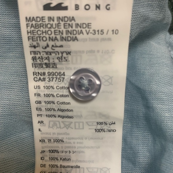 Billabong blue cotton tunic, size S/M - Picture 8 of 8